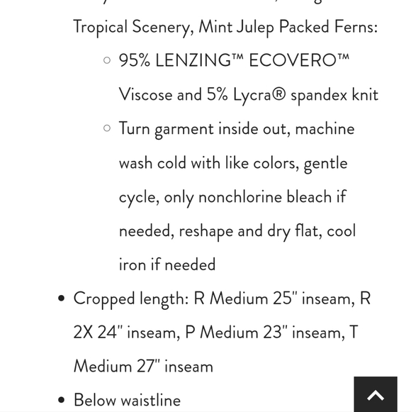 J. Jill Stretchy Green And White Floral Pants. Worn And Washed But Only 2 Times - Picture 5 of 7